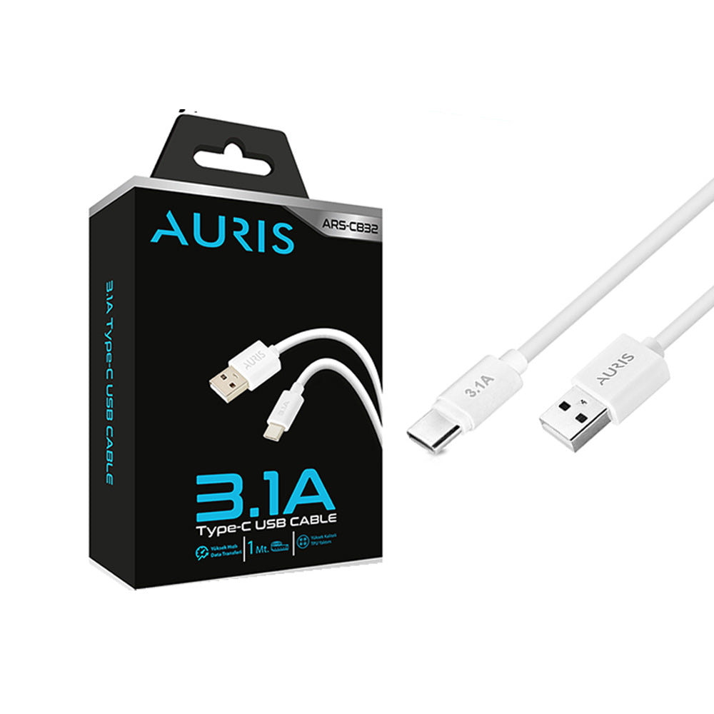 Auris 3.1 A Usb To Type-C Şarj Kablosu